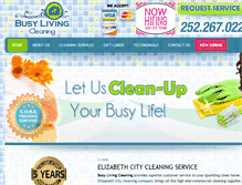 Tablet Screenshot of busylivingcleaning.com